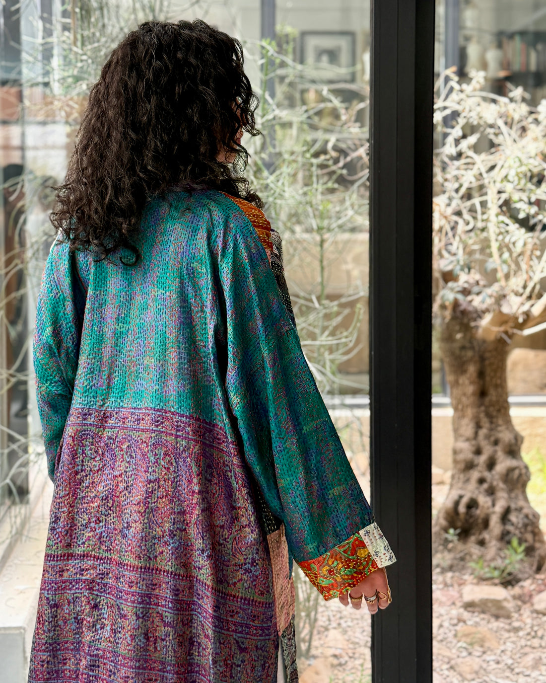 Peacock Courtyard | Cobalt Murmurs Abaya