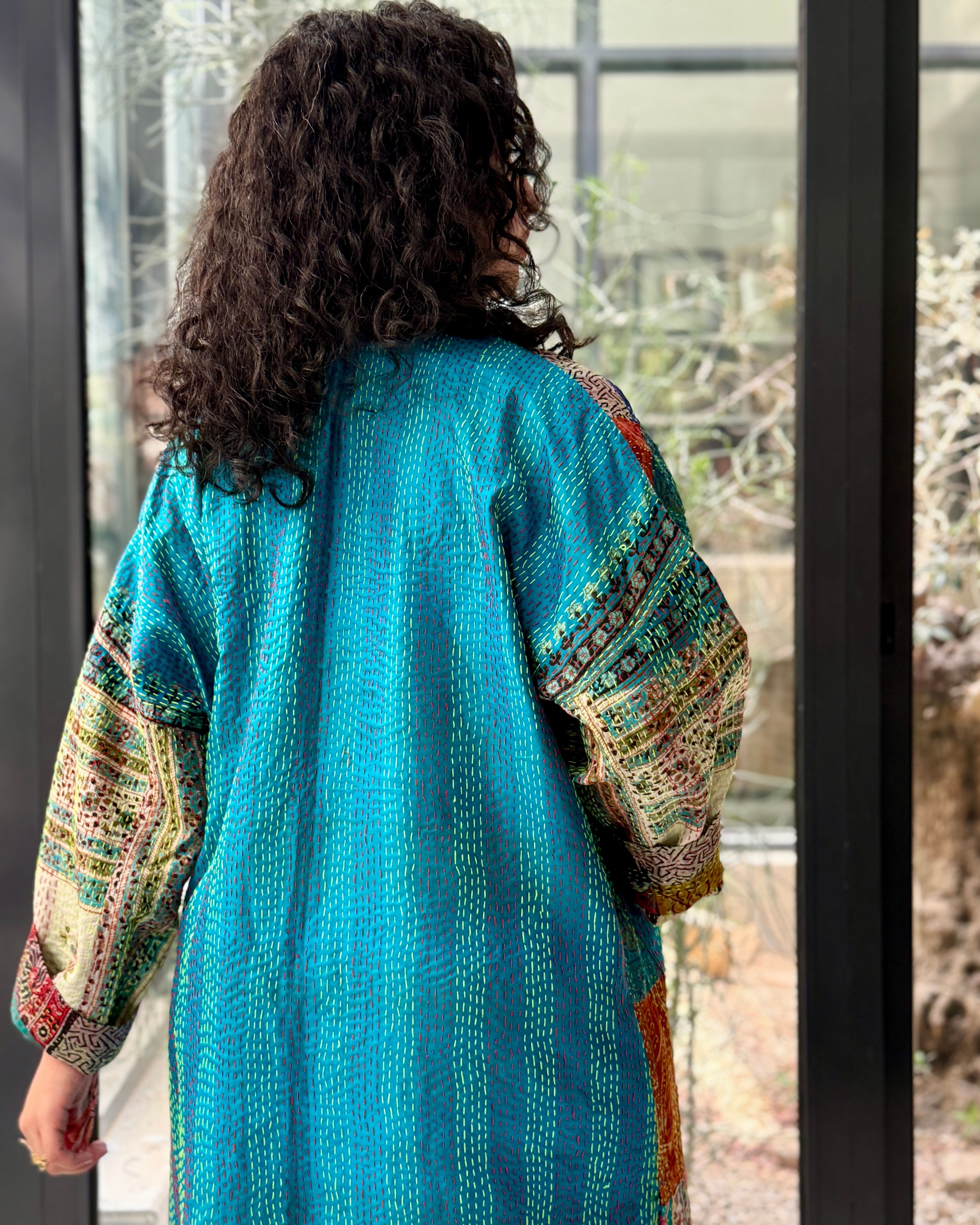 Peacock Courtyard | Teal Rose Abaya
