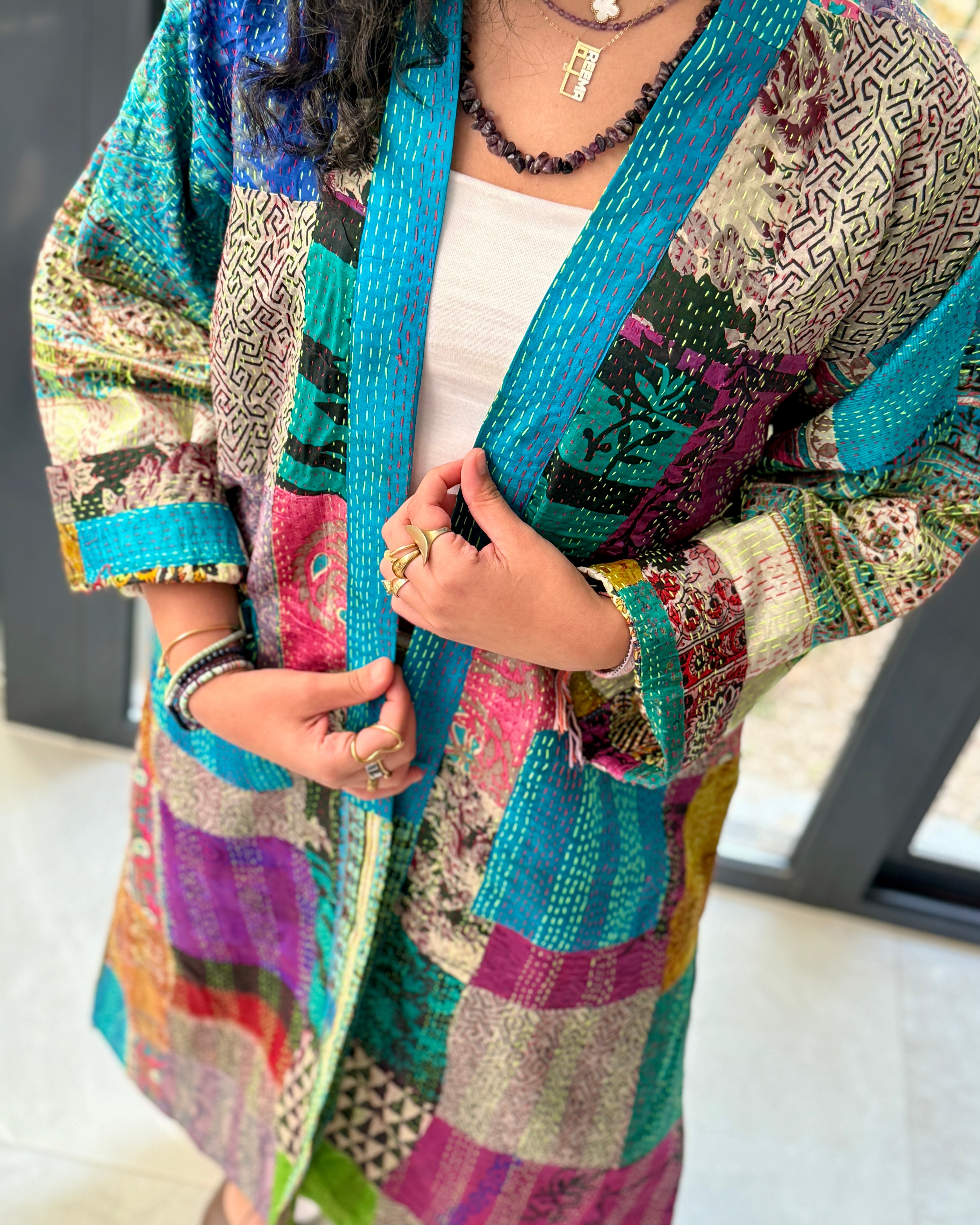 Peacock Courtyard | Teal Rose Abaya