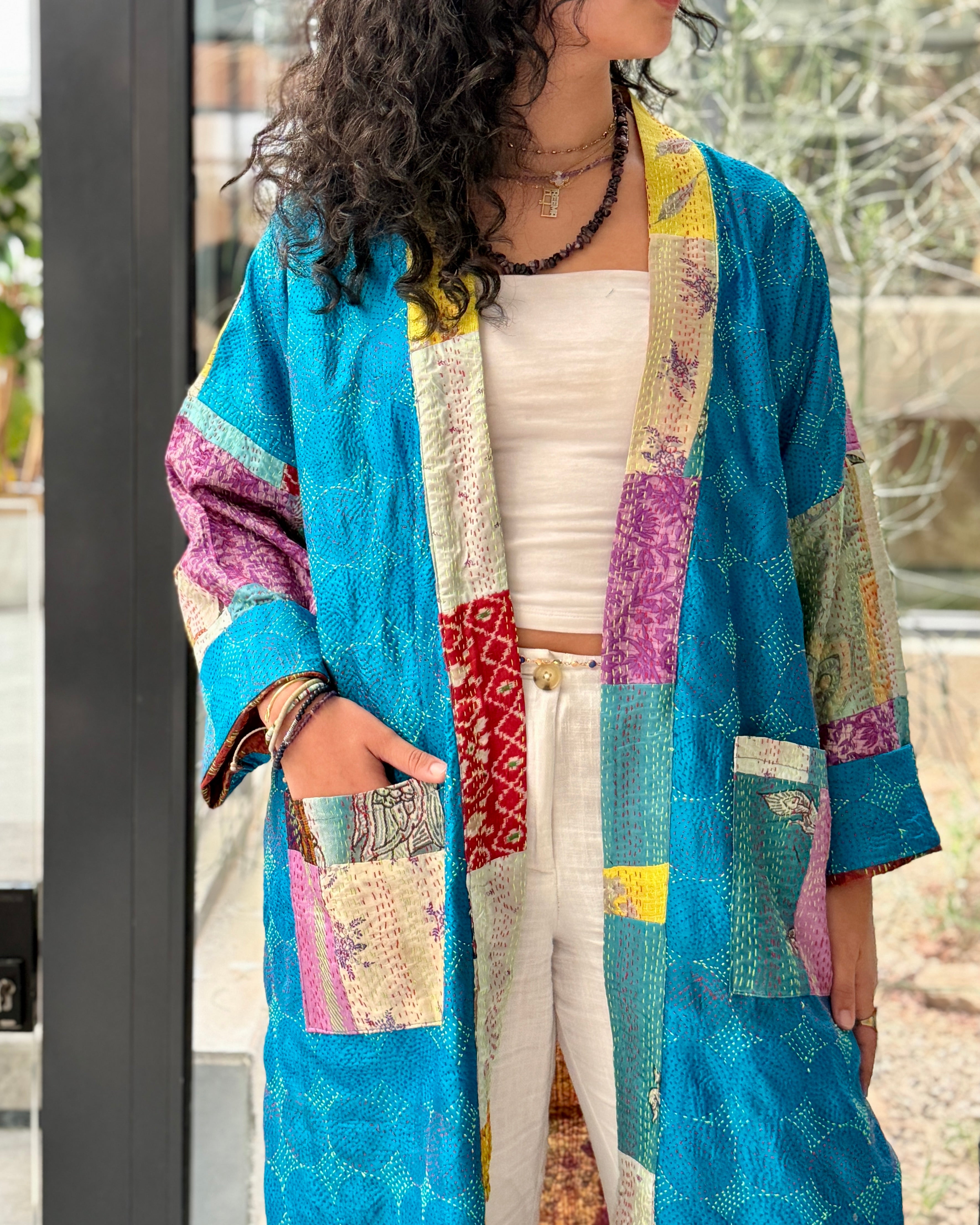 Peacock Courtyard | Teal Delbar Abaya